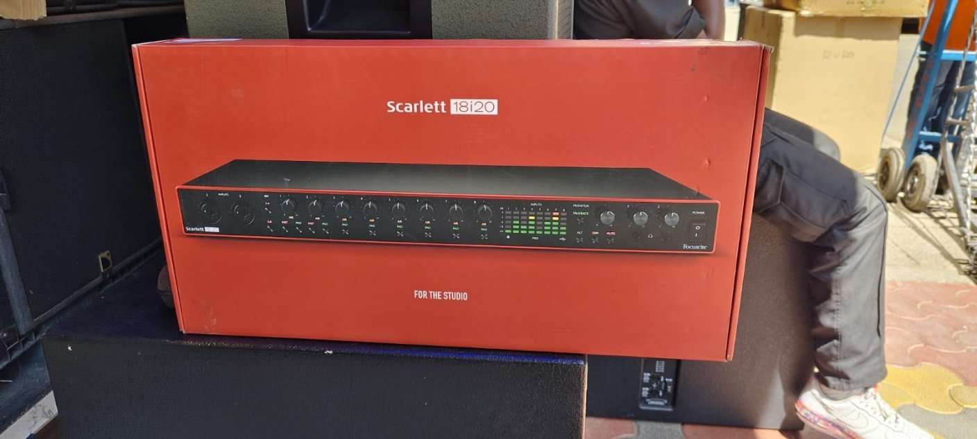 Focusrite Scarlett 18i20 3rd Generation USB Audio Interface.
