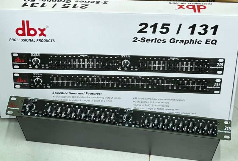 dbx 215 / 131 2-Series Graphic Equalizer