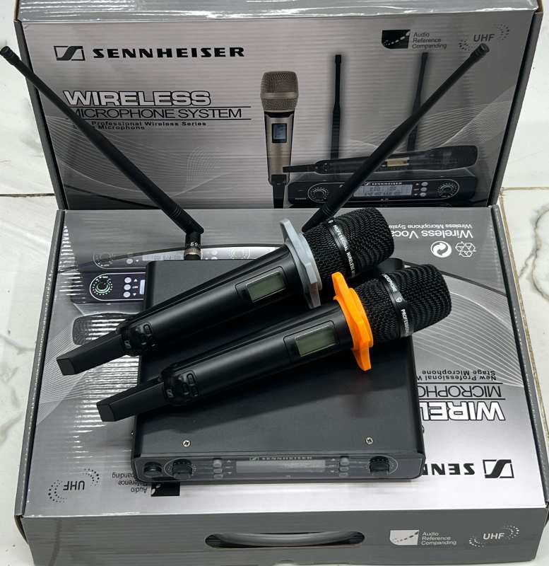 Sennheiser SKM 95 UHF Wireless Microphone System | Dual Handheld Vocal Set - Image 2