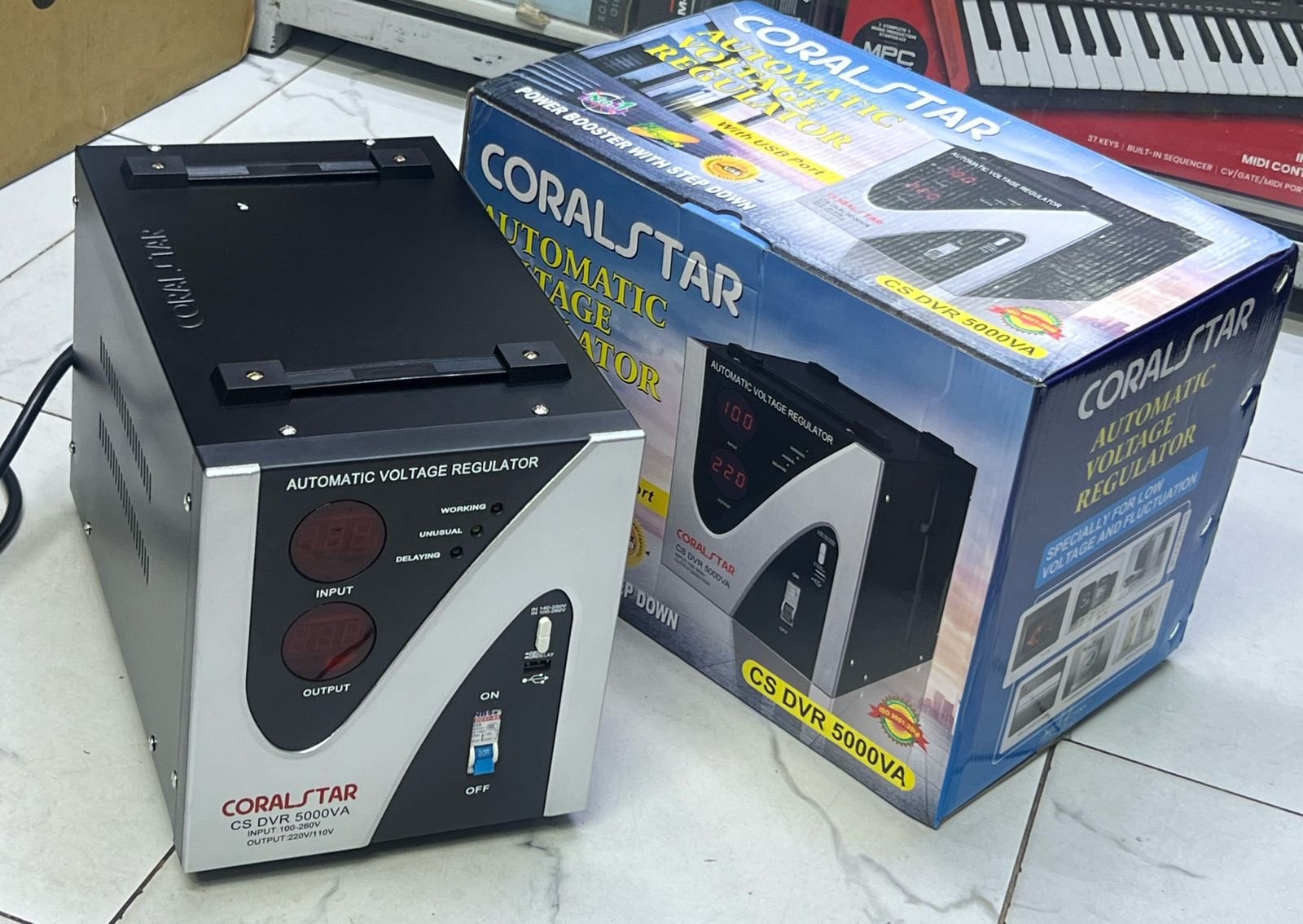Coralstar Automatic Voltage Regulator | 5000VA Stabilizer & Step Down