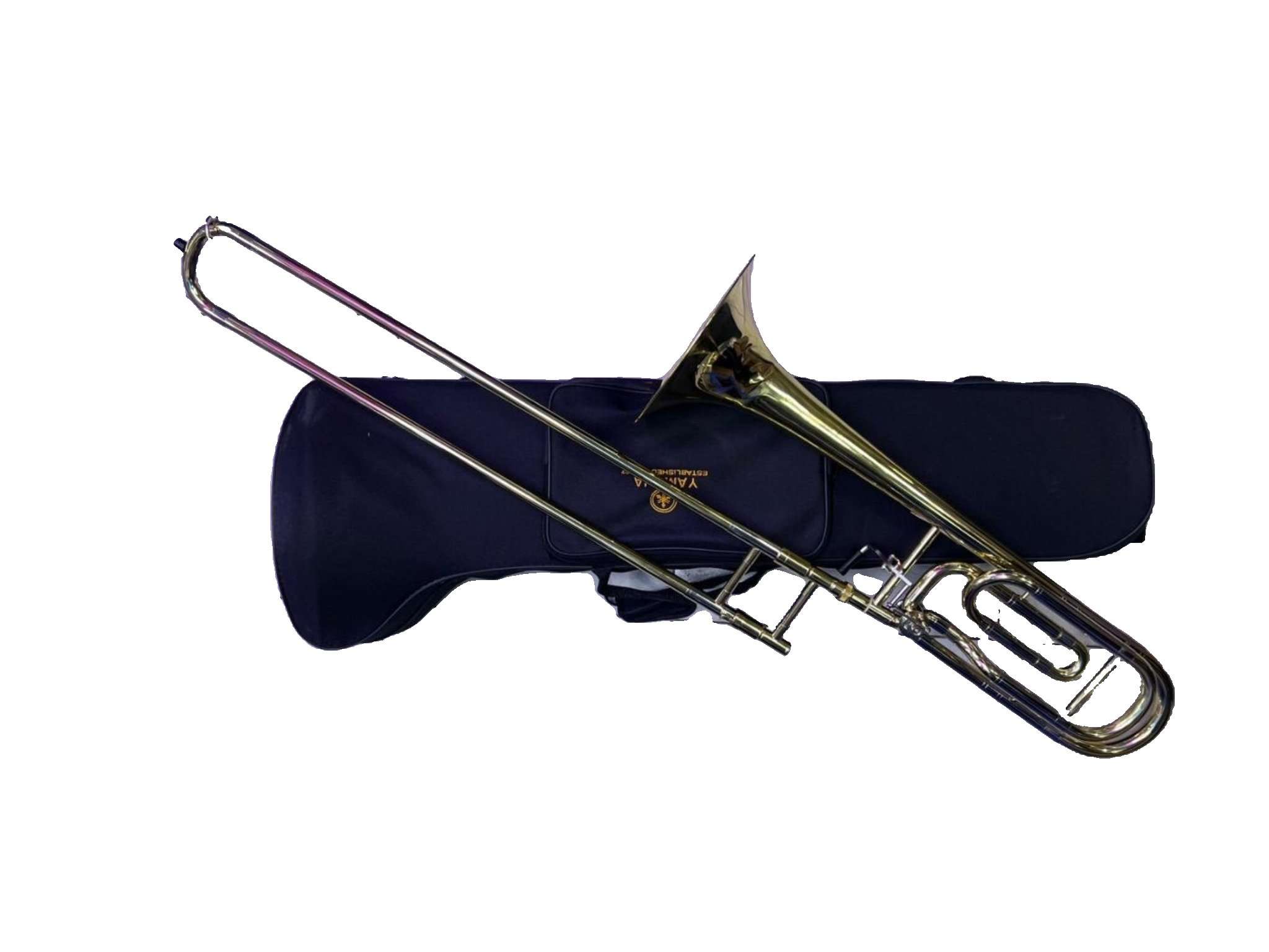 Yamaha tenor trombone with an F-attachment.