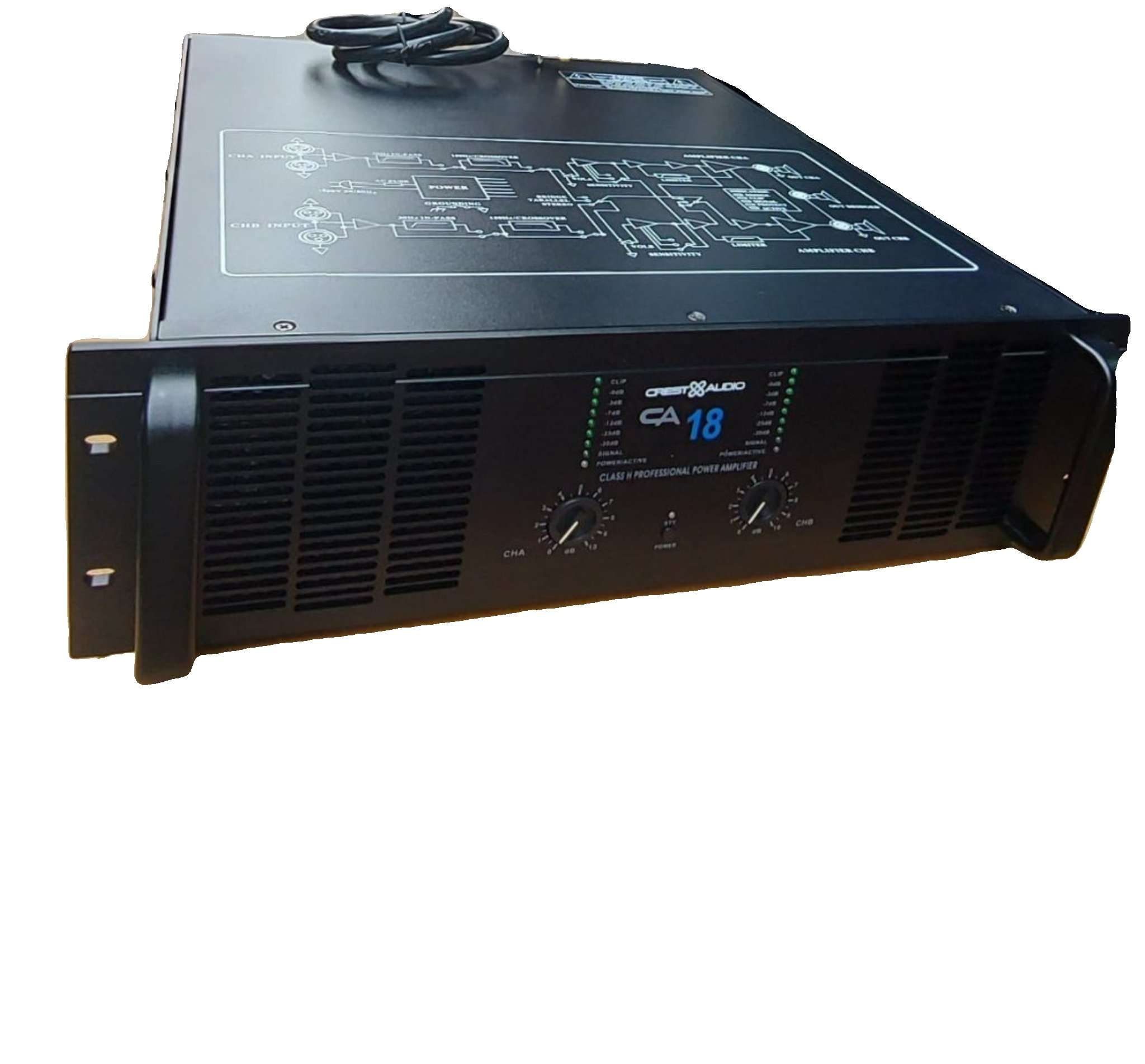 Crest Audio CA 18 professional power amplifier.