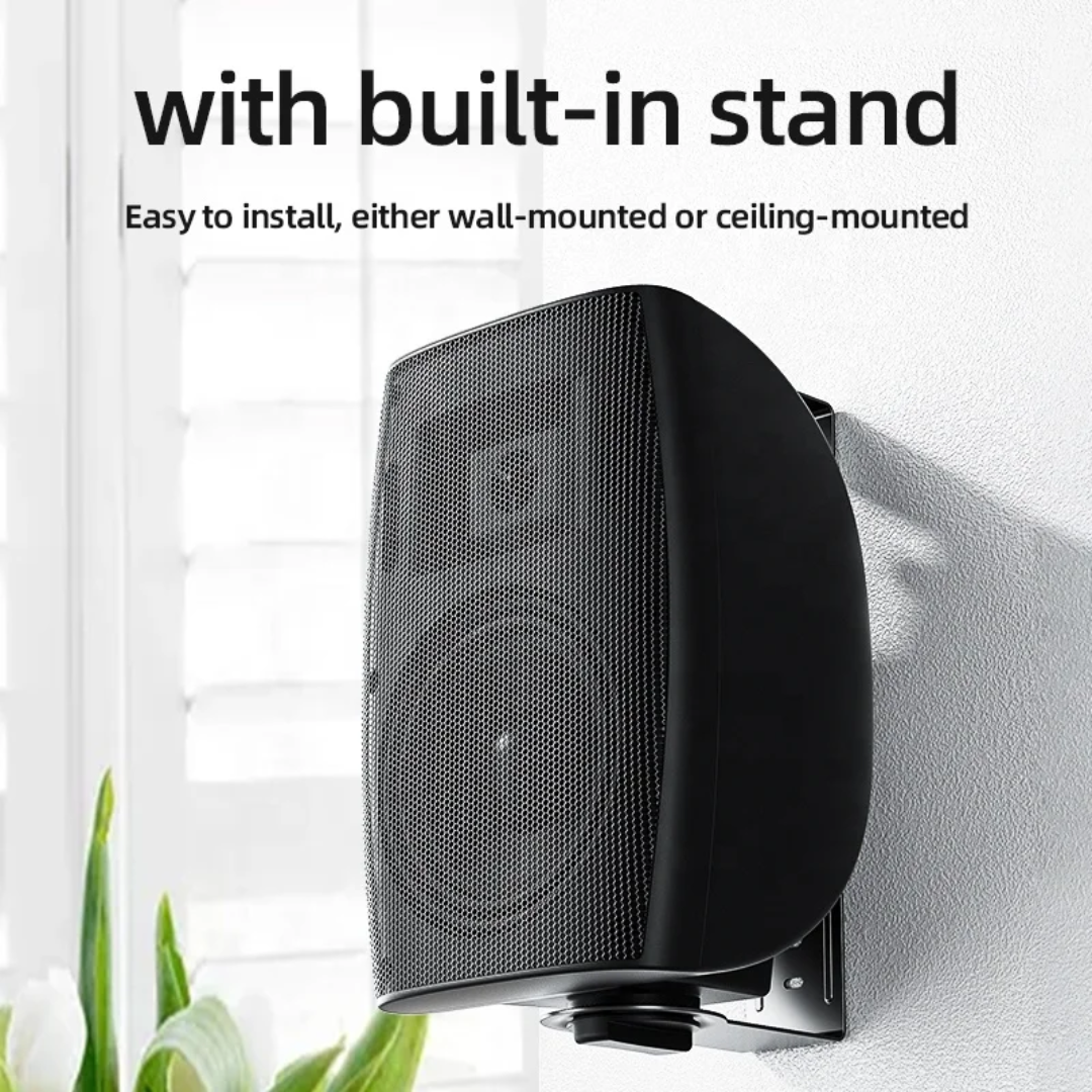 Bluetooth Commercial Audio System | Wall-Mount Speakers & Amplifier - Image 2