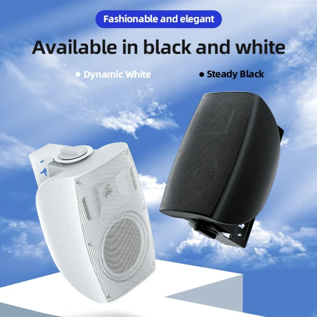 Bluetooth Commercial Audio System | Wall-Mount Speakers & Amplifier - Image 3