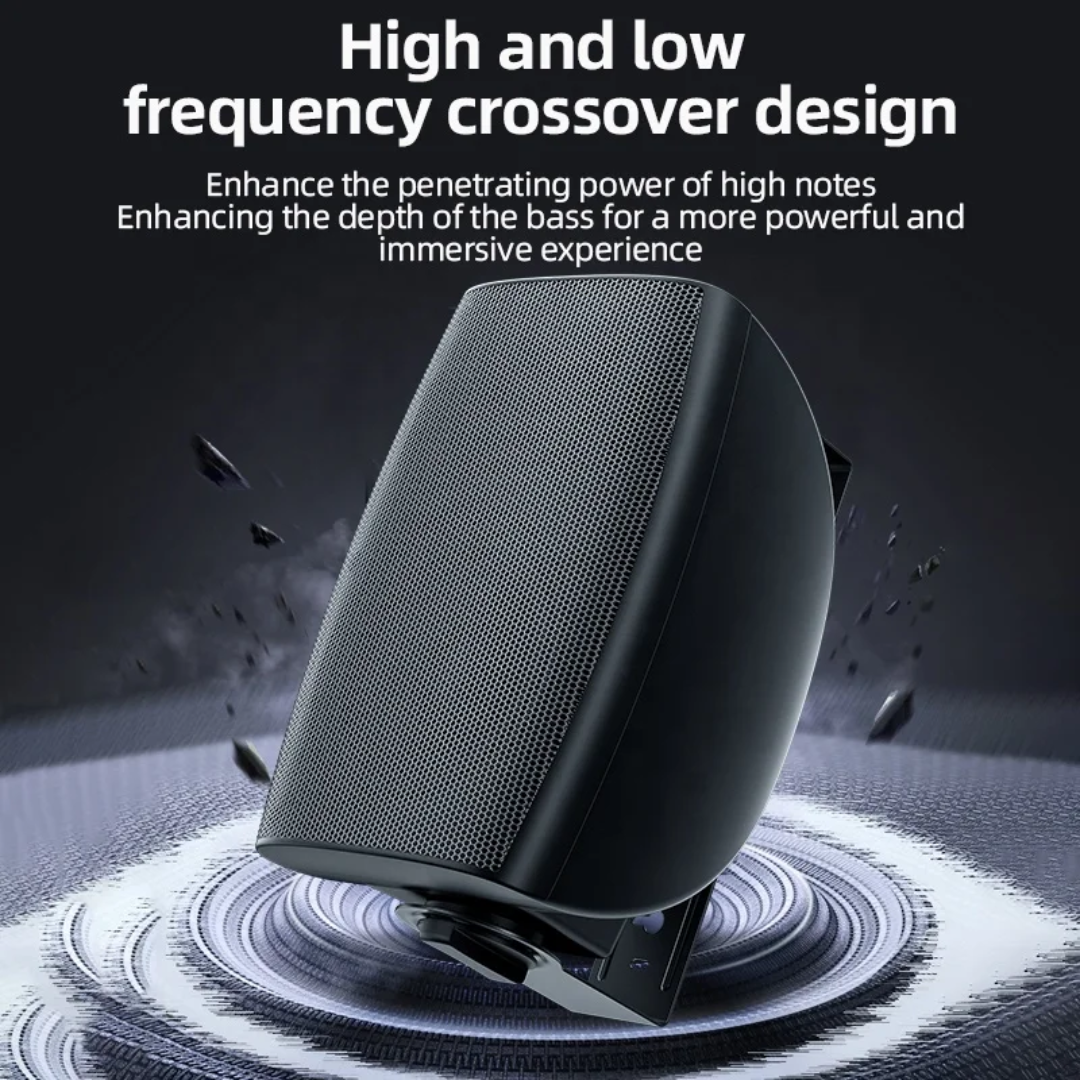 Bluetooth Commercial Audio System | Wall-Mount Speakers & Amplifier - Image 4