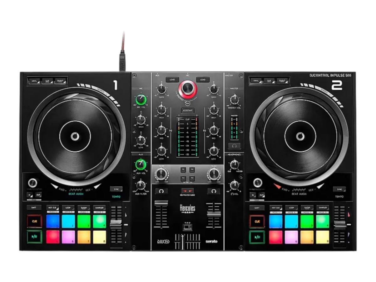Hercules DJControl Inpulse 500 | 2-Deck USB DJ Controller - Image 2